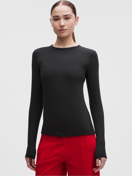 lululemon athletica Tops - Lululemon Hold Tight Long Sleeve Shirt Black Size 6